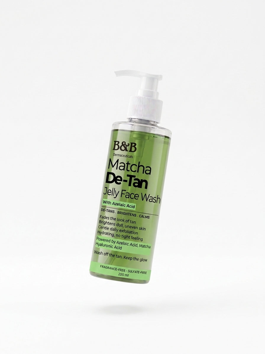 Matcha De-Tan Jelly Face Wash | Azelaic Acid + Green Tea
