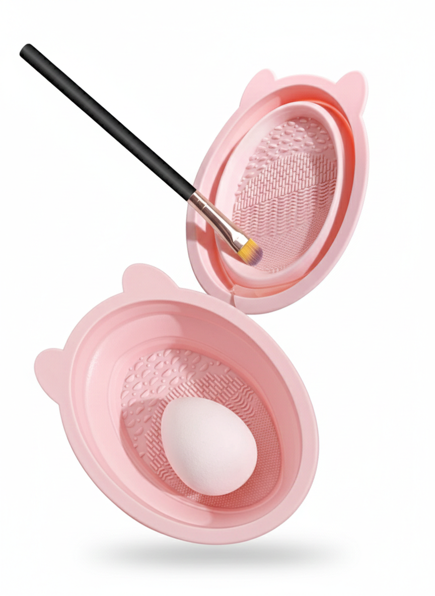 Makeup Brush Cleag Mat, Silicone Makeup Brush Scrubber