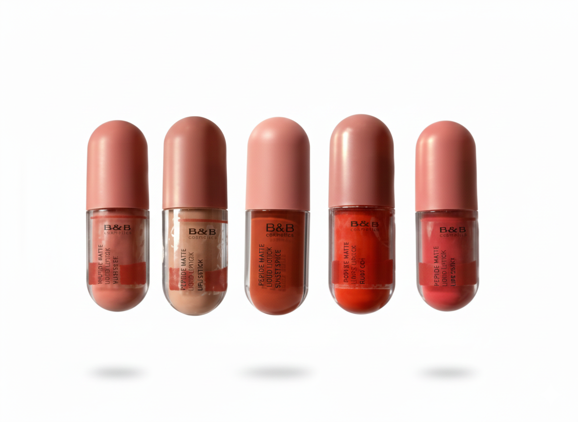 Peptide Matte Liquid Lipstick Bundle of 5