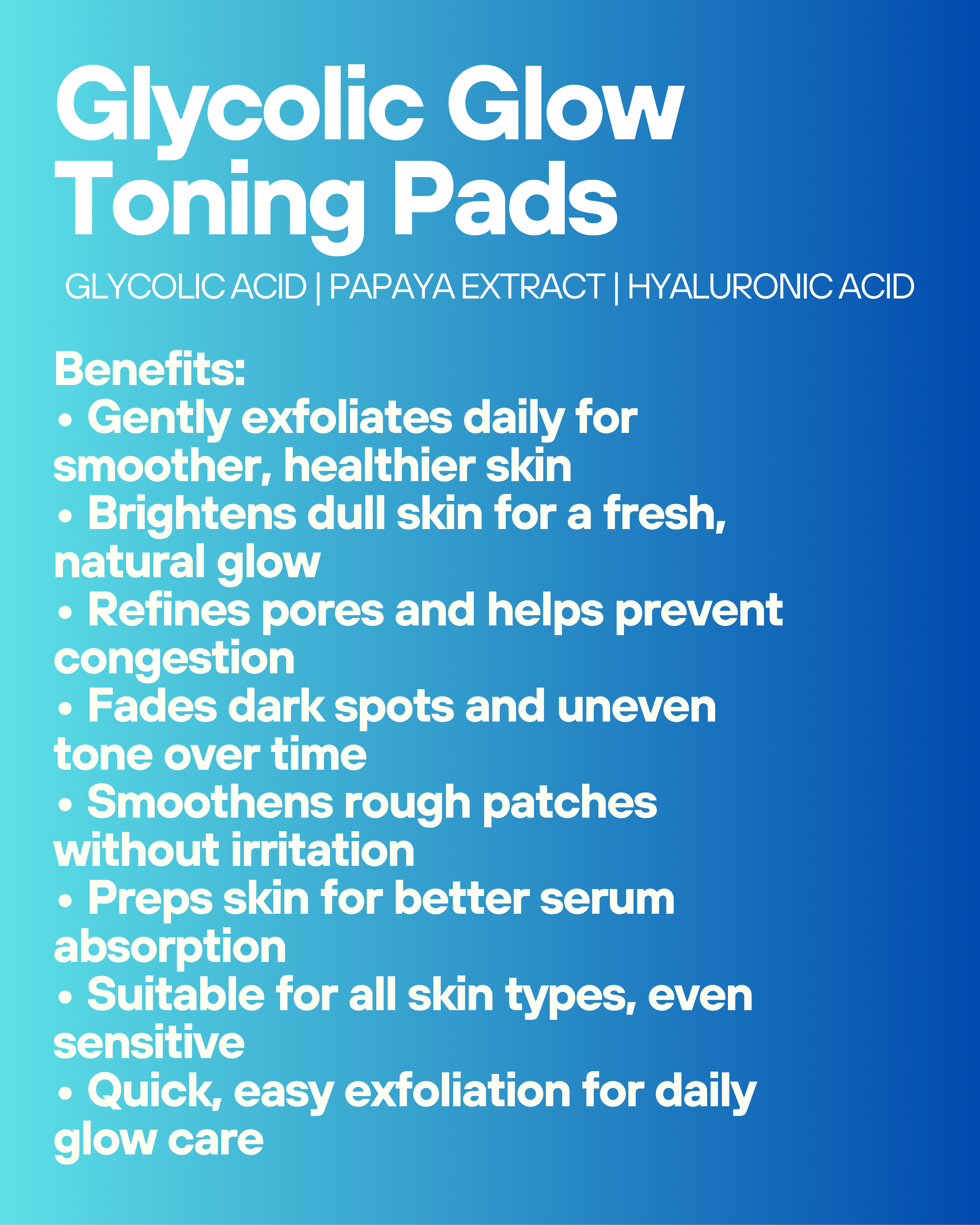 Glycolic Toning Pads Online in Pakistan