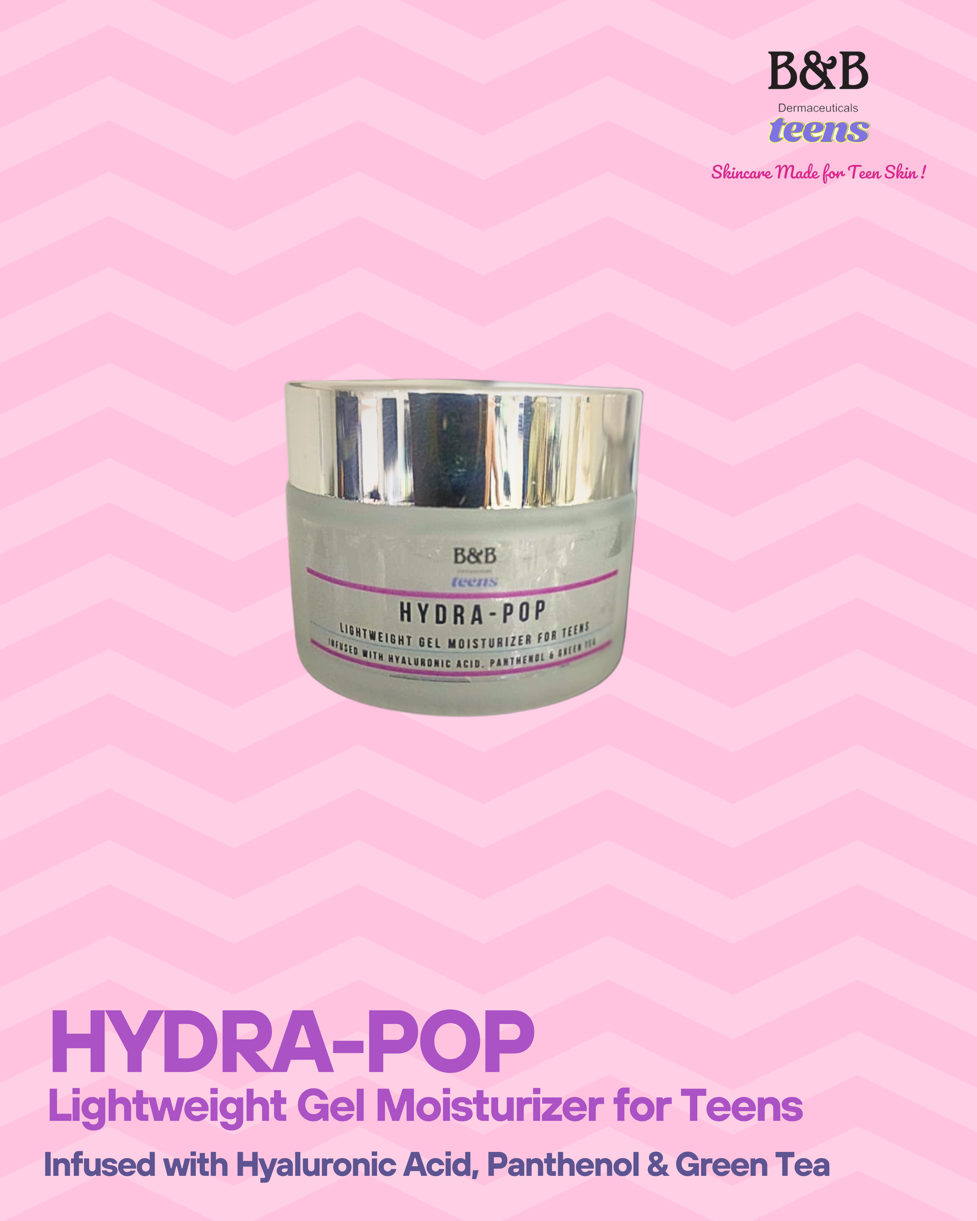 HydraPop – Hydrating Gel Moisturizer for Teen Skin