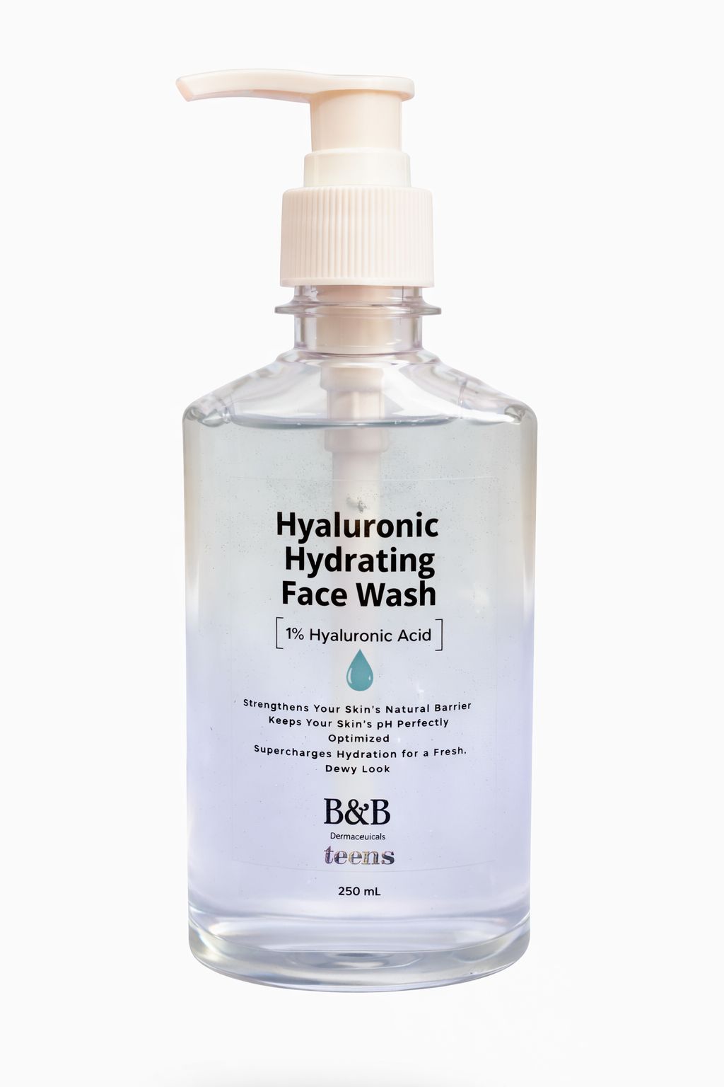 Hyaluronic Hydrating Face Wash Teens | B&B Derma 