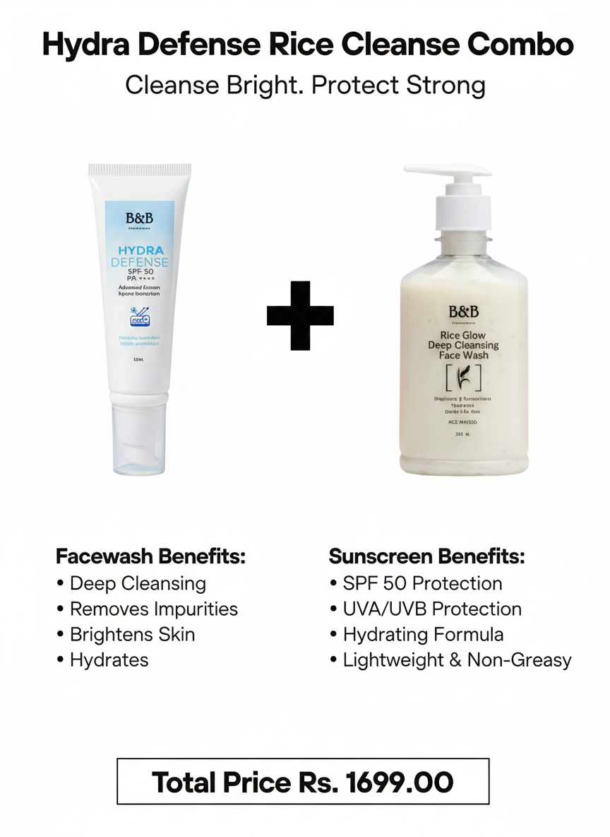 Hydra Defense Rice Cleanse Combo | B&B Derma