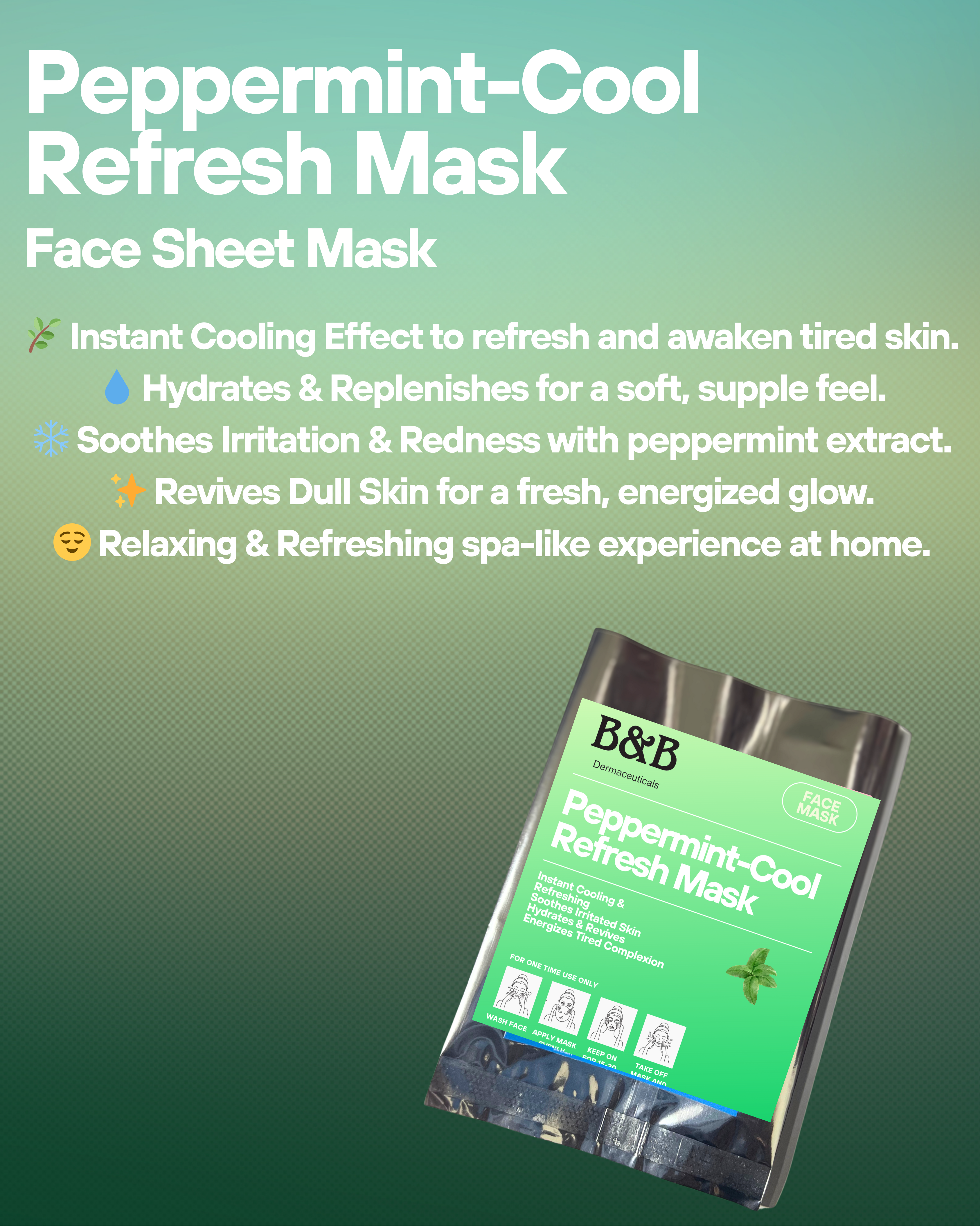 Peppermint-Cool Refresh Sheet Mask in Pakistan