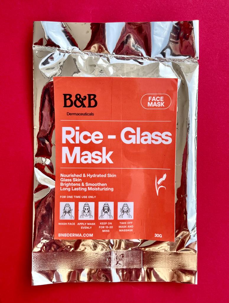 Rice-Glass Sheet Mask