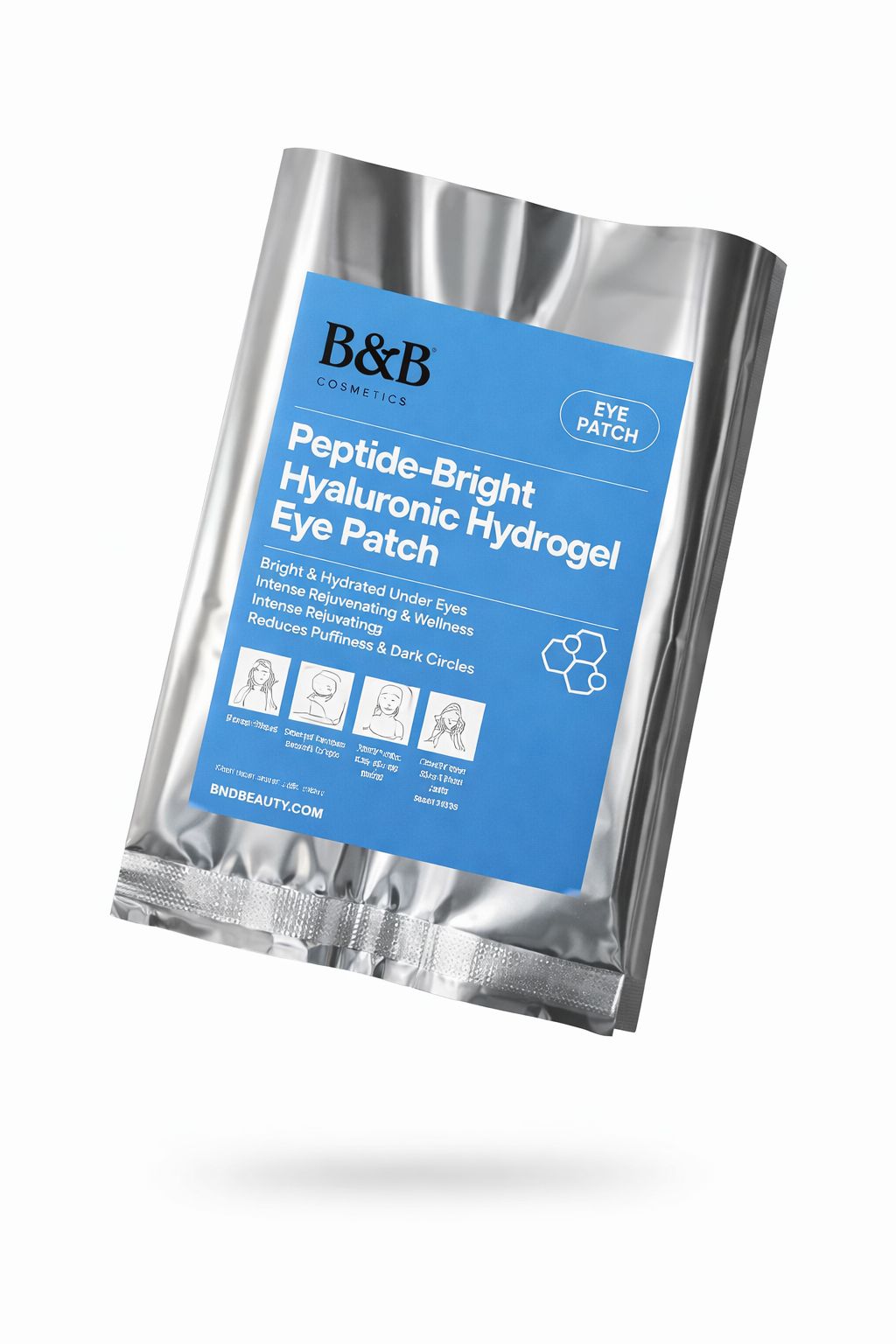 Peptide-Bright Hyularonic Hydrogel Eye Patches