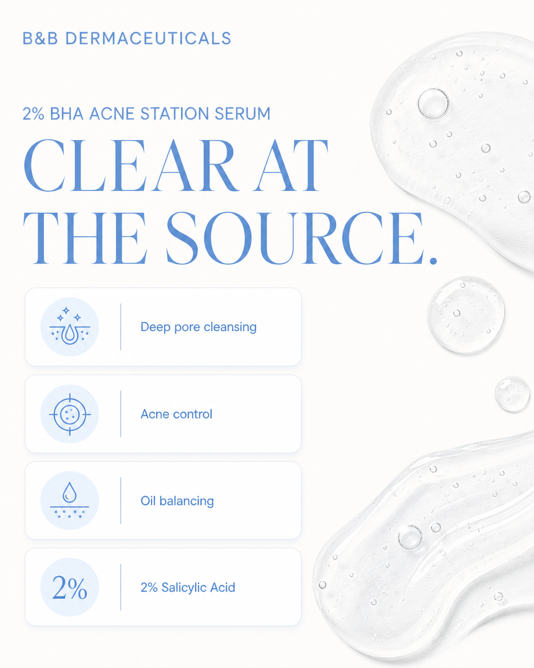2% BHA (Salicylic Acid) – Acne Station Serum
