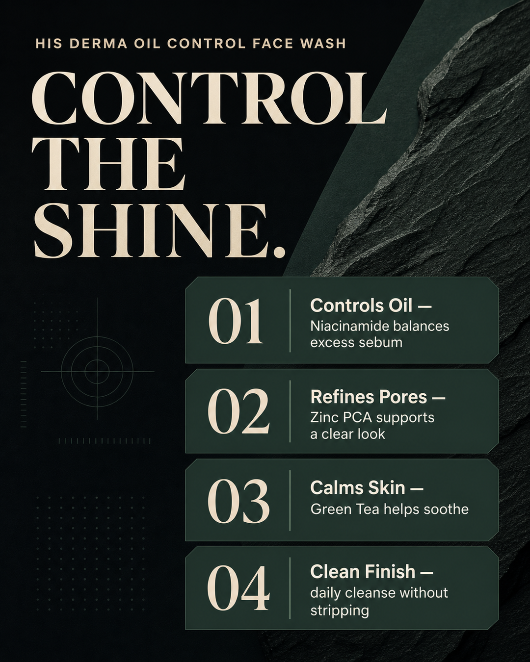 HIS Derma Oil Control Face Wash For Men