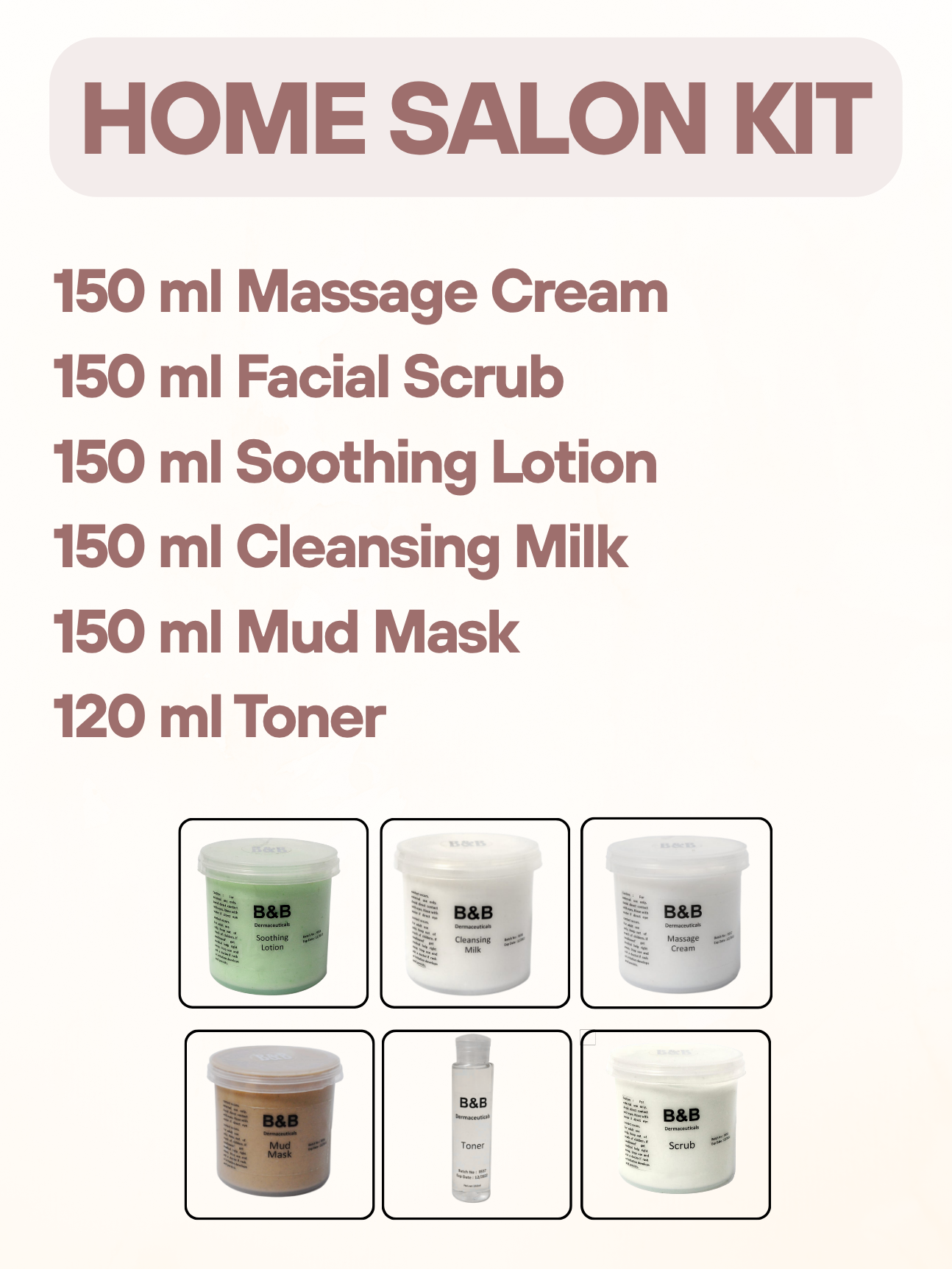 Buy Salon Home Kit | Professional Hair & Skin Care at Home by B&B Derma  1