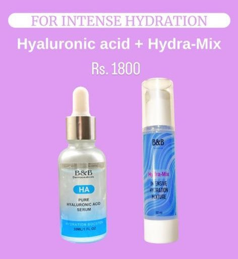 INTENSE HYDRATION BUNBLE (Hyaluronic acid + Hydra-Mix)