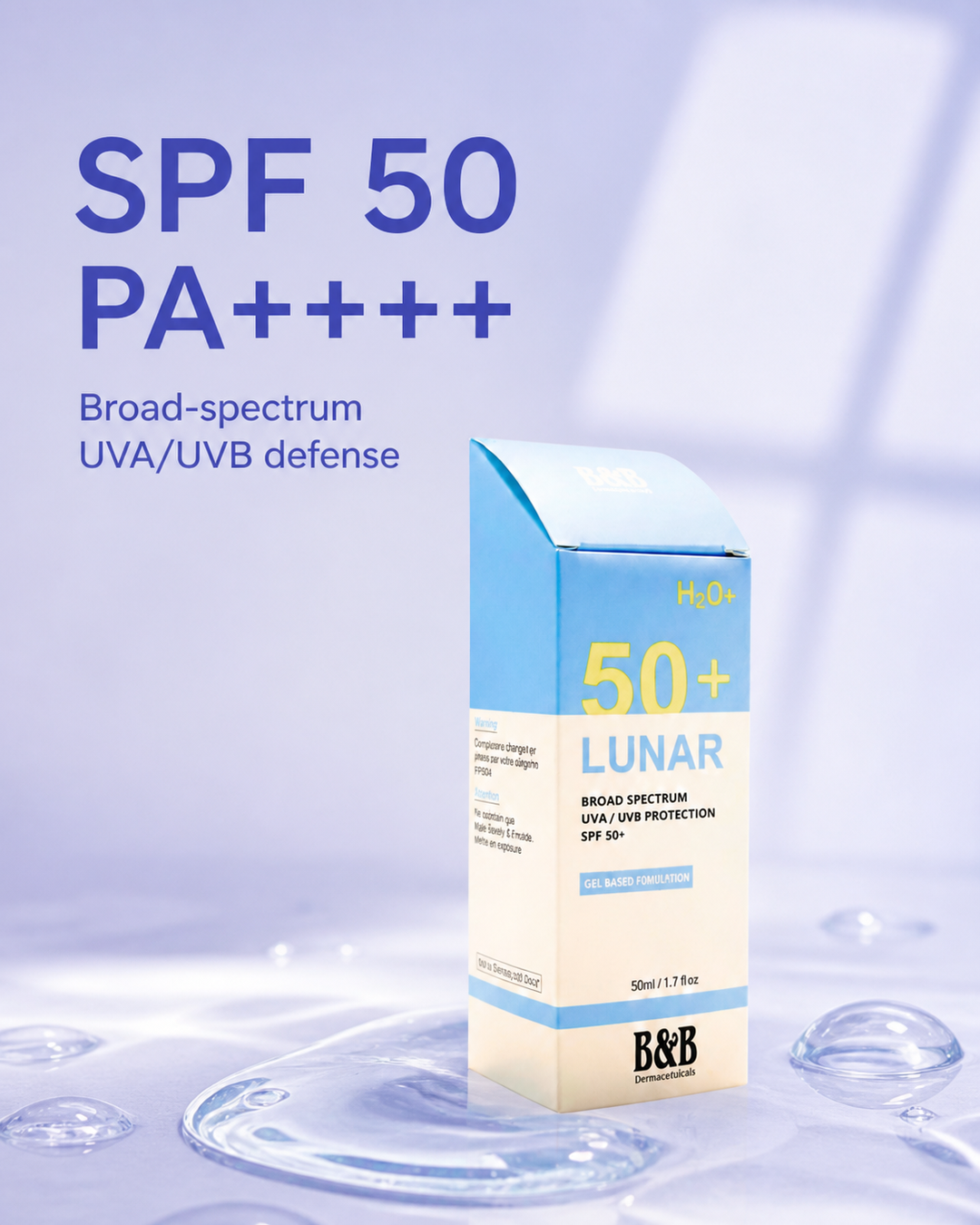 LUNAR Gel Sunscreen SPF 50+ PA++++
