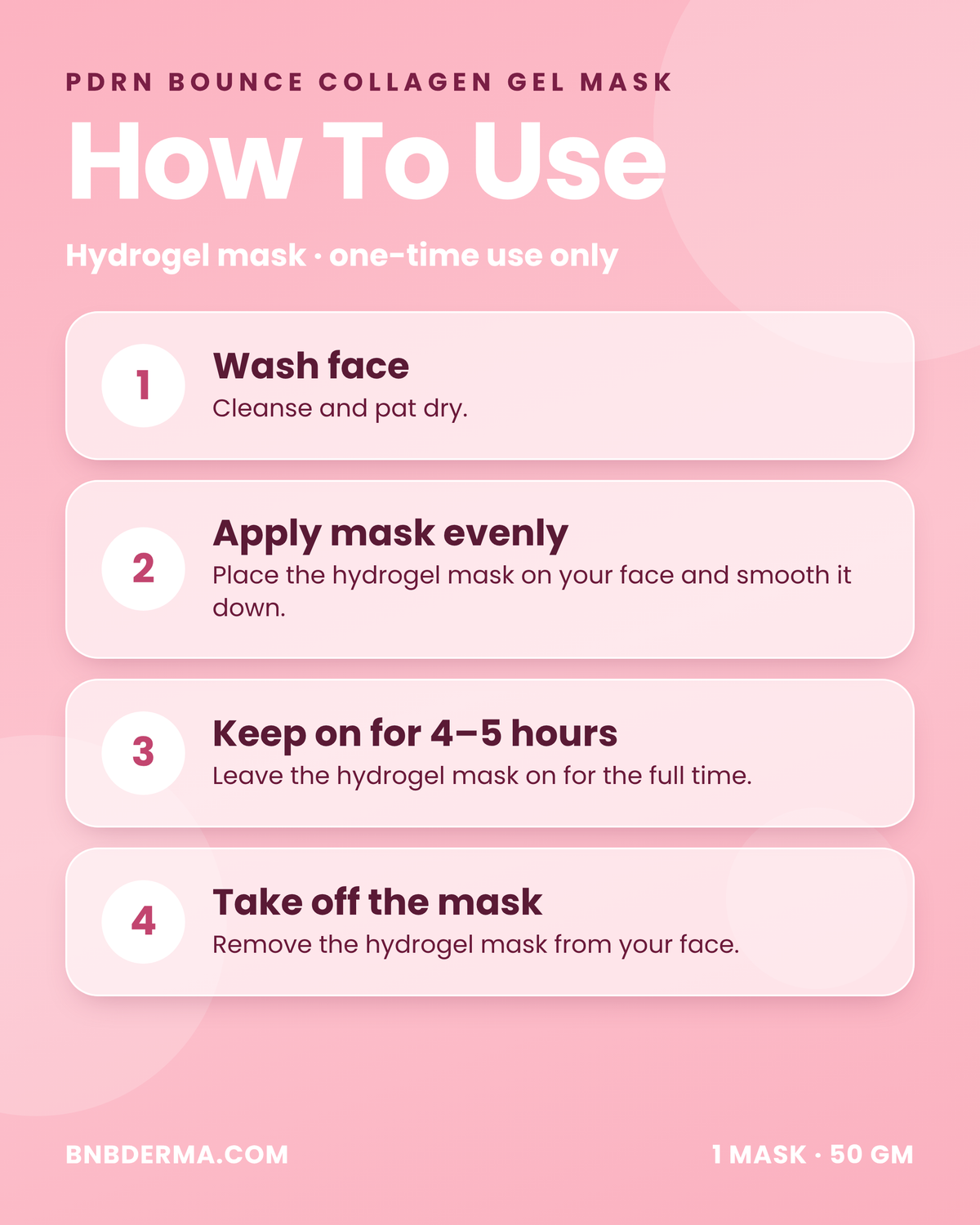 PDRN Bounce Collagen Gel Mask – Hydrogel Jelly Mask