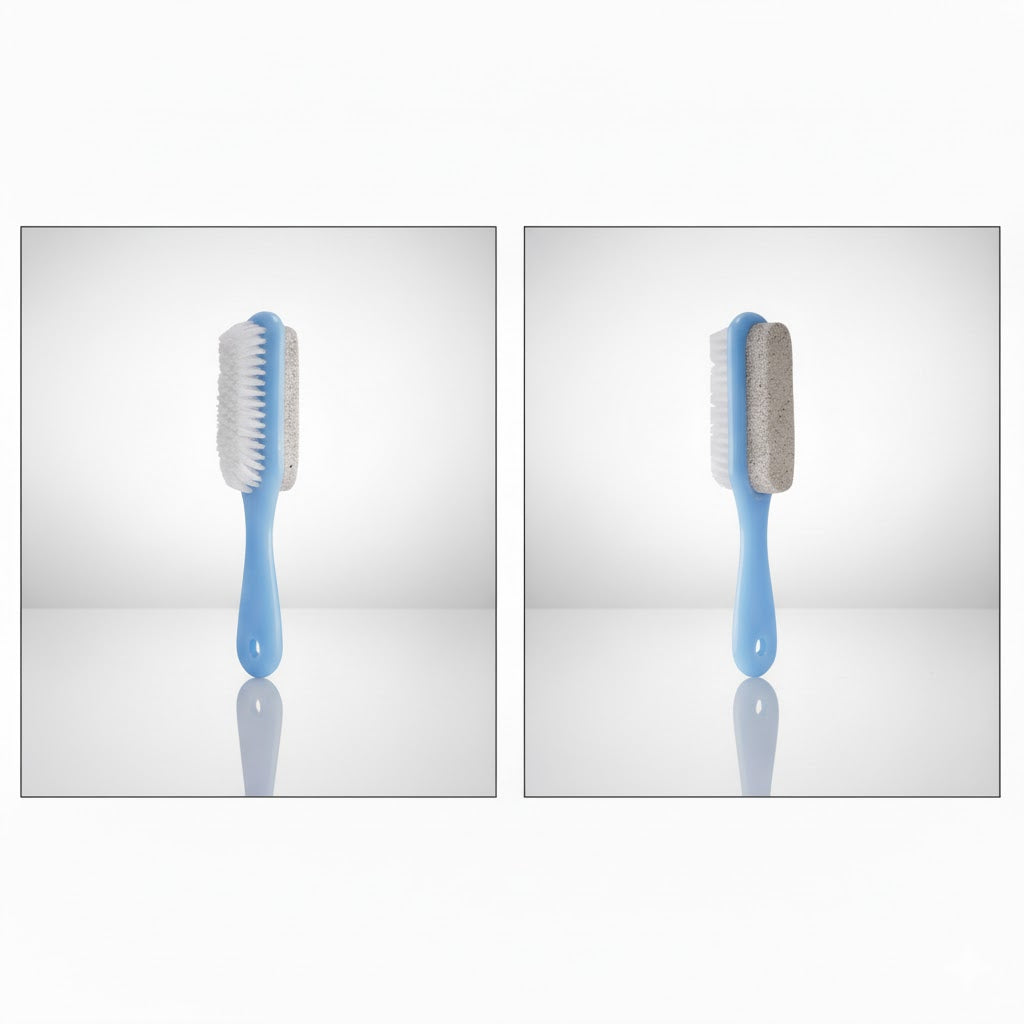 Dual-Sided Pumice & Cleaning Brush