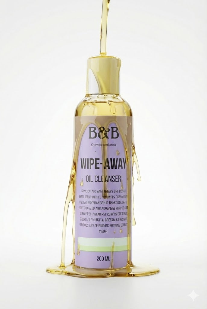 Buy Wipe Away Oil Cleanser in Pakistan at B&B Derma  gentle cleansing oil for removing makeup, dirt and excess oil while leaving skin clean, refreshed and hydrated 1