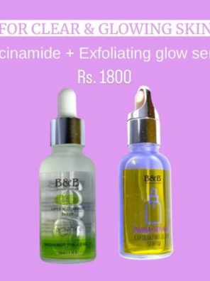CLEAR & GLOW SKIN BUNBLE (Niacinamide + Exfoliating Glow Serum) ALL SKIN CARE bnbderma.com