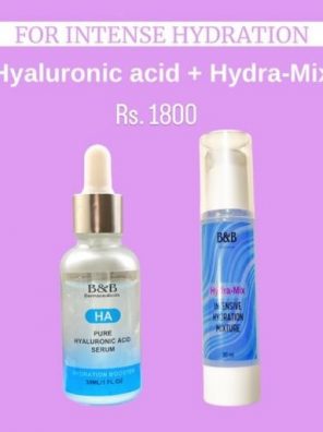 INTENSE HYDRATION BUNBLE (Hyaluronic acid + Hydra-Mix) ALL SKIN CARE bnbderma.com