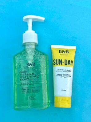 Sunday Mineral Sunscreen + Niacinamide Facewash Bundle ACNE & OIL CONTROL bnbderma.com
