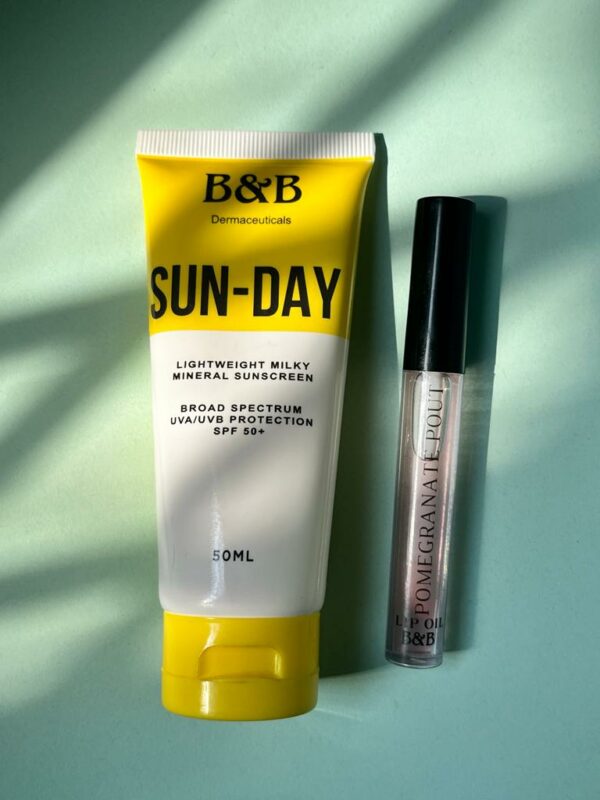 Sunday Sunscreen + Lip Oil Bundle ACNE & OIL CONTROL bnbderma.com