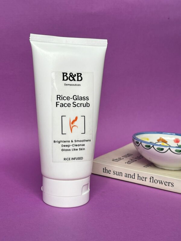 ….Rice Glass Face Scrub ACNE & OIL CONTROL bnbderma.com