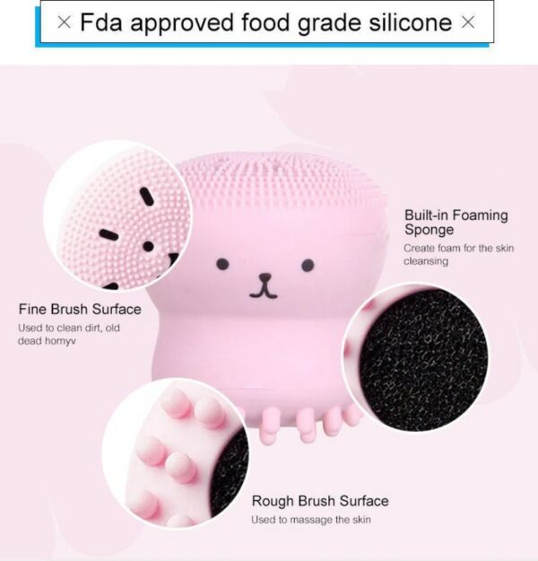 Air Mini Silicone Face Cleansing Brush with Foam Skincare Accessories bnbderma.com