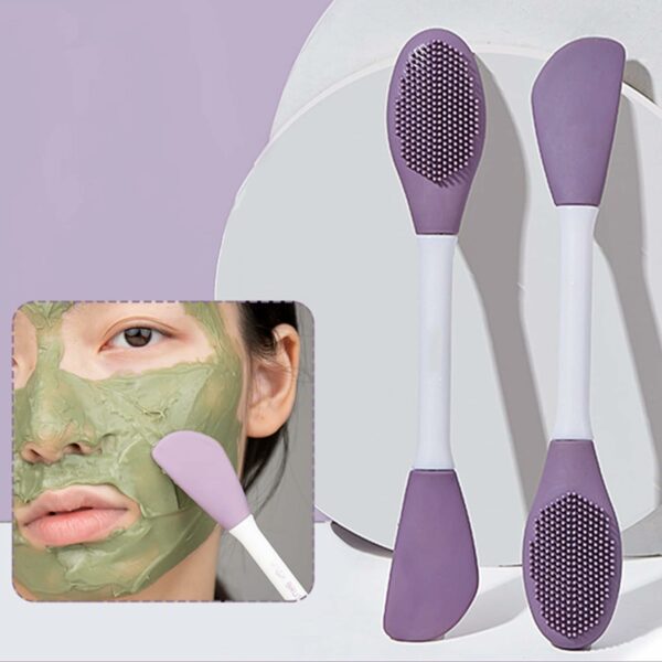 Air Double Face Mask Brush with Face Mask Applicator Silicon Skincare Accessories bnbderma.com