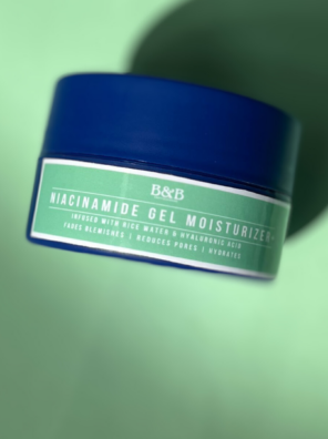 …….Niacinamide Gel Moisturizer + Infused with Rice Water & Hyaluronic ACNE & OIL CONTROL bnbderma.com