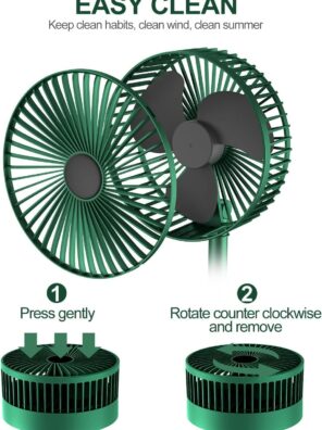 …Skincare Vanity Fan: USB Rechargeable, Folding Telescopic Adjustable Cooling Fan Skincare Accessories bnbderma.com