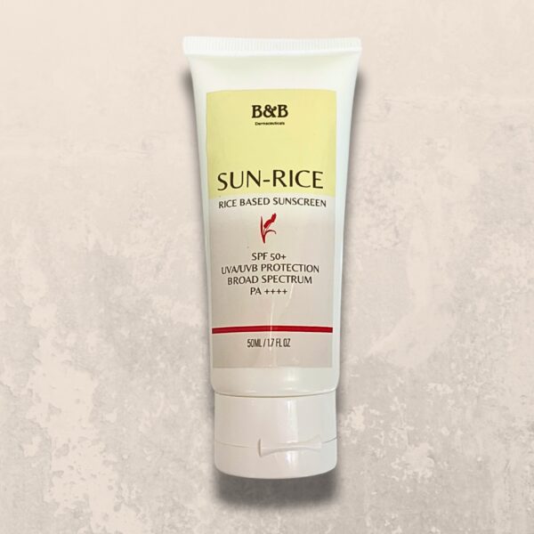 ….Sun-Rice 50+ Rice Based Mineral Sunscreen AGEING SKIN bnbderma.com