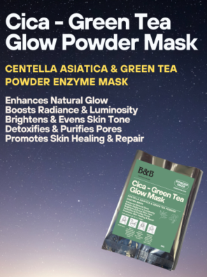 …..Cica – Green Tea Glow Powder Mask ACNE & OIL CONTROL bnbderma.com